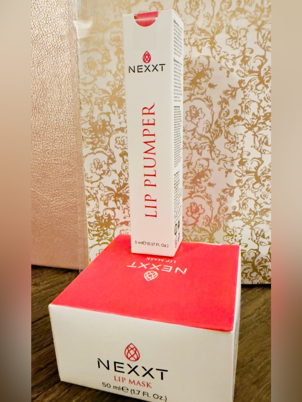 Nexxt Lip Plumper & Nexxt Hydrating Lip Mask 2 pcs Hyaluronic Acid Vitamin E New